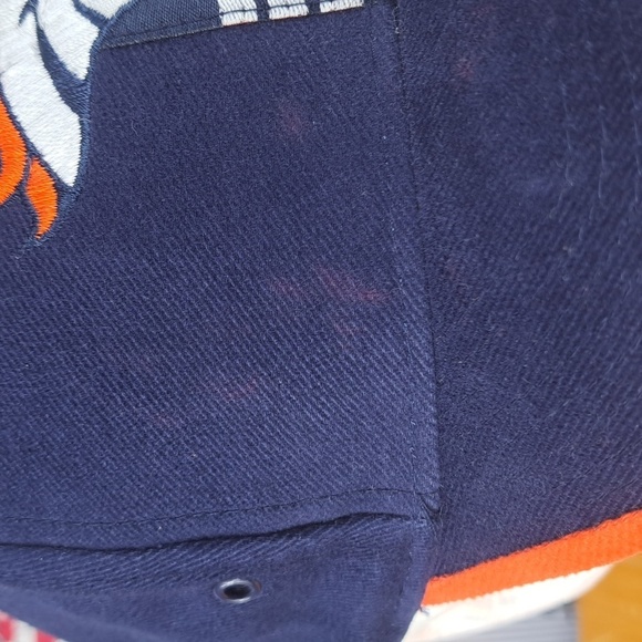 Vintage Denver Broncos Logo Athletic stitched logo softshell blue pulltab hat - Picture 7 of 10